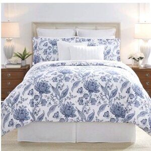 NWT SOUTHERN LIVING Kennsington Mini Set Duvet Cover 2 Shams Full\Queen MSRP$250